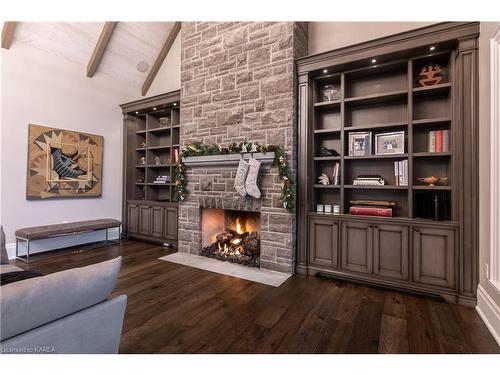 251 Clark Drive, Gananoque, ON - Indoor With Fireplace
