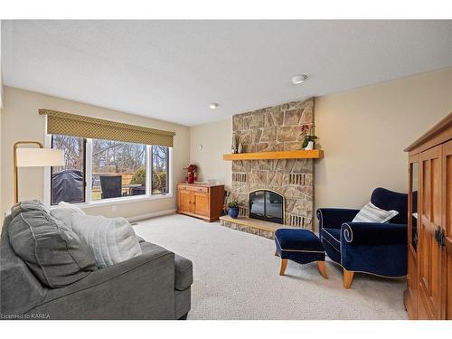 57 Faircrest Boulevard, Kingston, ON - Indoor Photo Showing Living Room With Fireplace