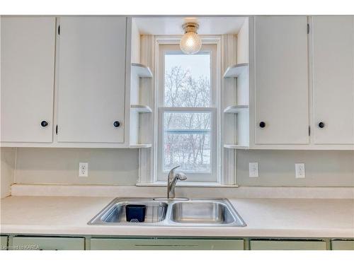 503 Huffman Road, Yarker, ON - Indoor Photo Showing Kitchen With Double Sink