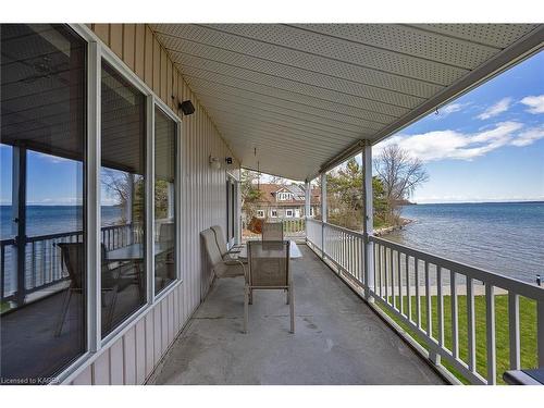 130 Factory Lane, Bath, ON - Outdoor With Body Of Water With Deck Patio Veranda With Exterior
