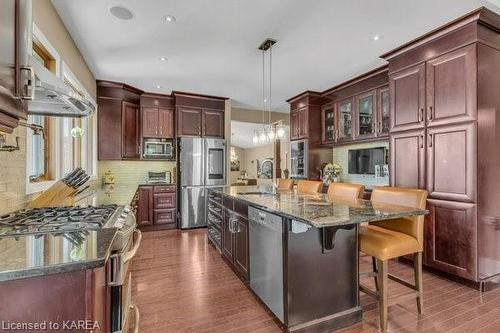 7955 Perth Road, South Frontenac, ON - Indoor Photo Showing Kitchen With Upgraded Kitchen