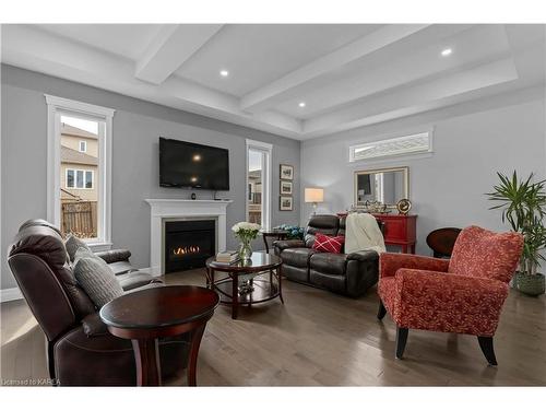 1298 Carfa Crescent, Kingston, ON - Indoor Photo Showing Living Room With Fireplace