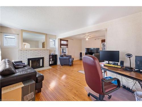 91 Baiden Street, Kingston, ON - Indoor Photo Showing Office With Fireplace
