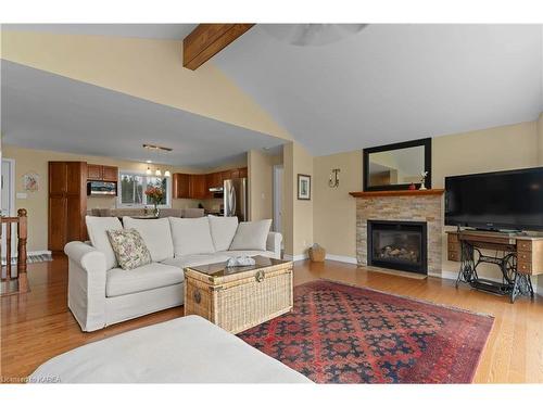 502 Shermans Point Road, Greater Napanee, ON - Indoor Photo Showing Living Room With Fireplace