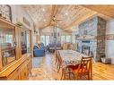 2323 Grindstone Lake Road, Plevna, ON  - Indoor With Fireplace 