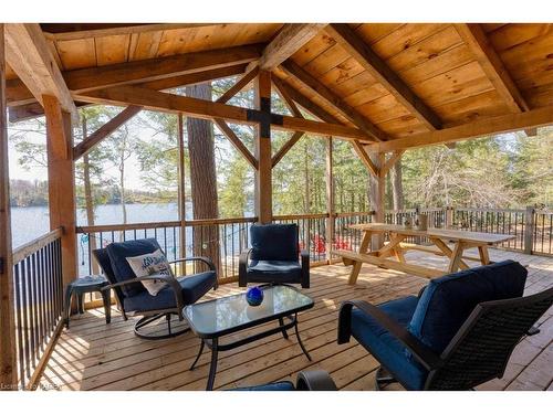 2323 Grindstone Lake Road, Plevna, ON - Outdoor With Body Of Water With Deck Patio Veranda With Exterior