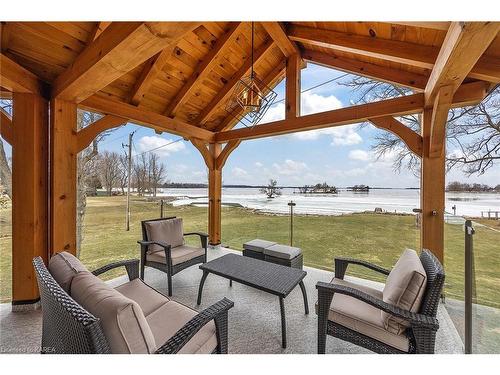 35 Chisamore Point, Gananoque, ON - Outdoor With Body Of Water With Deck Patio Veranda With Exterior