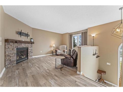 315 Amherst Drive, Amherstview, ON - Indoor Photo Showing Living Room With Fireplace