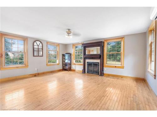 4639 Bath Road, Amherstview, ON - Indoor Photo Showing Living Room With Fireplace