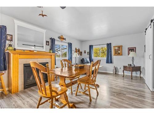 600 Truedell Road, Kingston, ON - Indoor Photo Showing Dining Room With Fireplace