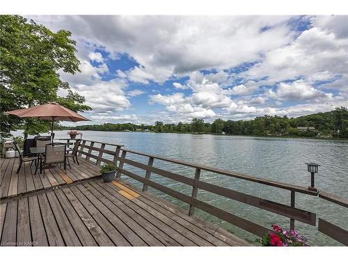 1519 Ormsbee Road, South Frontenac, ON - Outdoor With Body Of Water With Deck Patio Veranda With View