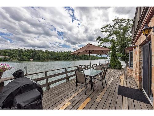 1519 Ormsbee Road, South Frontenac, ON - Outdoor With Body Of Water With Deck Patio Veranda