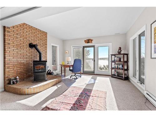 150 Black Rapids Road, Lansdowne, ON - Indoor With Fireplace