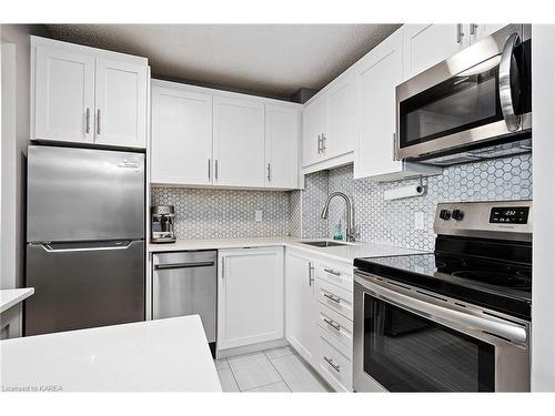 704-120 Barrett Court, Kingston, ON - Indoor Photo Showing Kitchen With Stainless Steel Kitchen With Upgraded Kitchen