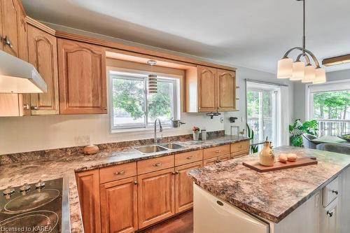 4004 Hiawatha Lane, Battersea, ON - Indoor Photo Showing Kitchen With Double Sink