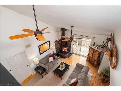 1604 Shibley Road, Sharbot Lake, ON - Indoor With Fireplace