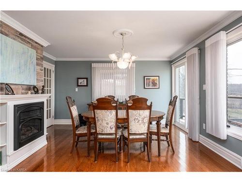 727 Aylmer Crescent, Kingston, ON - Indoor Photo Showing Dining Room With Fireplace