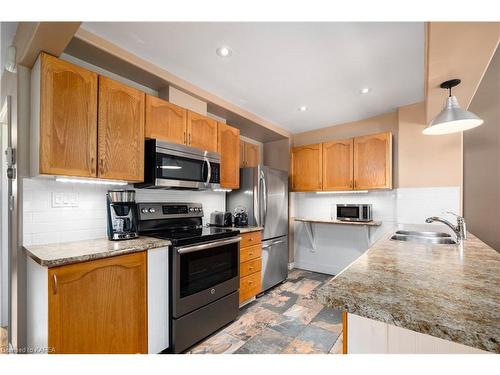 150 Patrick Street, Kingston, ON - Indoor Photo Showing Kitchen With Stainless Steel Kitchen With Double Sink