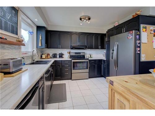 682 Summerfield Place, Kingston, ON - Indoor Photo Showing Kitchen With Double Sink
