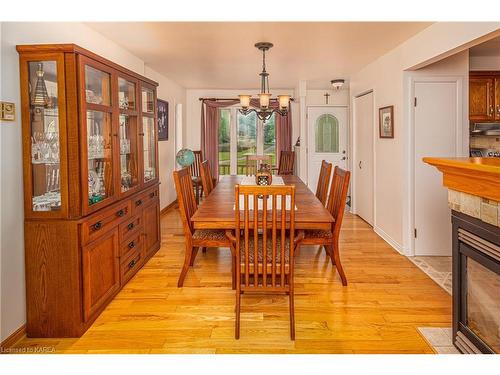 5 Narrows Lane Rd Lane, Mallorytown, ON - Indoor Photo Showing Dining Room With Fireplace