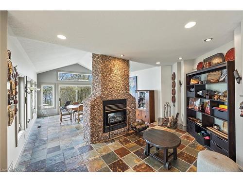 2771 Bear Creek Road, South Frontenac, ON - Indoor With Fireplace