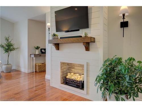 201 Colebrook Road, Yarker, ON - Indoor With Fireplace