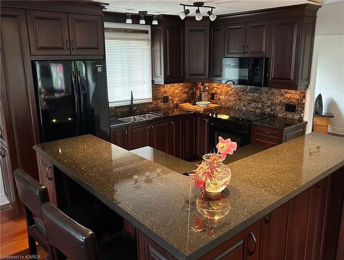 1 Bayshore Drive, Bath, ON - Indoor Photo Showing Kitchen With Double Sink With Upgraded Kitchen