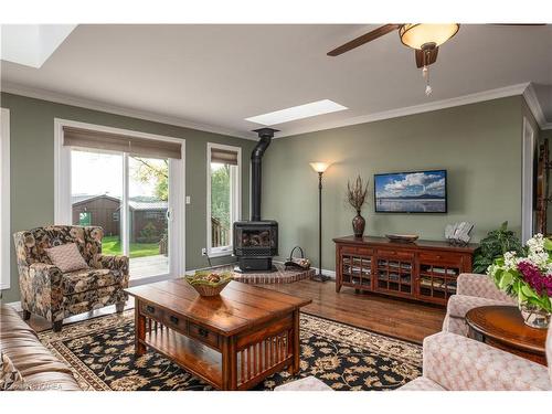 14 Sunset Lane, Napanee, ON - Indoor Photo Showing Living Room With Fireplace