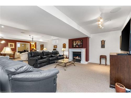 1219 Lisbon Place, Kingston, ON - Indoor Photo Showing Living Room With Fireplace