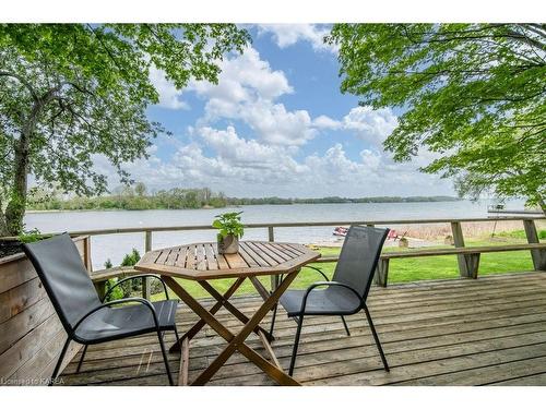 48 Irvine Bay Lane, Wolfe Island, ON - Outdoor With Body Of Water With Deck Patio Veranda With View