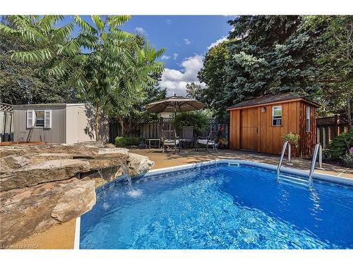 1182 Bentley Terrace, Kingston, ON - Outdoor With In Ground Pool With Backyard