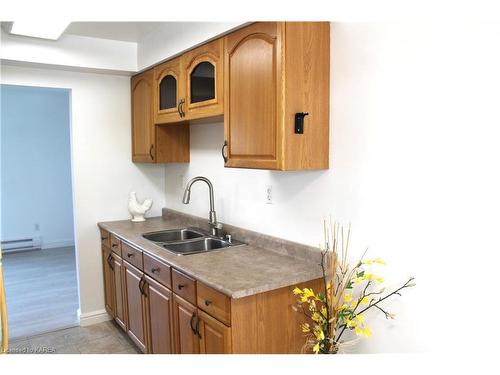 376 James Street, Gananoque, ON - Indoor Photo Showing Kitchen With Double Sink