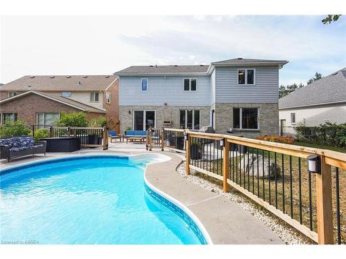 536 Forest Hill Drive E, Kingston, ON - Outdoor With In Ground Pool With Deck Patio Veranda With Backyard With Exterior