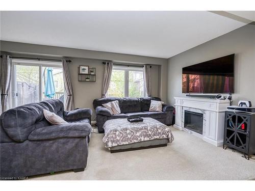 1573 Crimson Crescent, Kingston, ON - Indoor Photo Showing Living Room With Fireplace