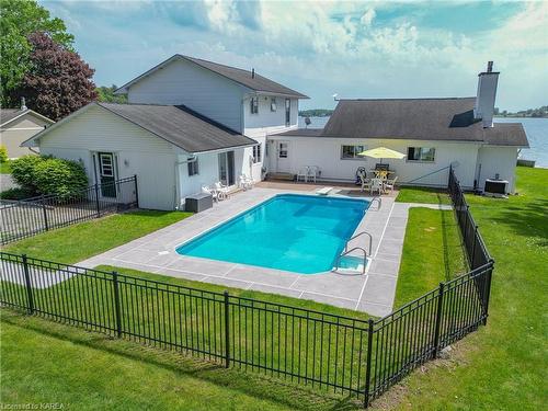 146 Twin Oaks Lane, Gananoque, ON - Outdoor With In Ground Pool With Backyard With Exterior