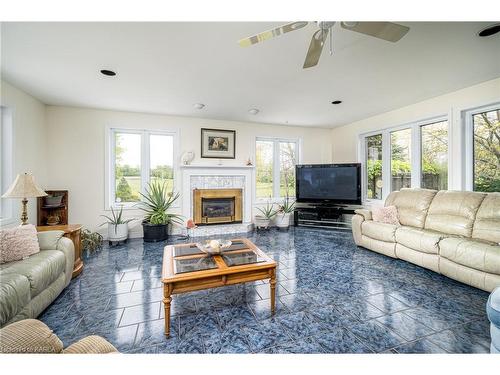 2118 County Road 9, Greater Napanee, ON - Indoor Photo Showing Living Room With Fireplace