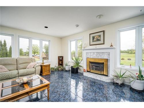 2118 County Road 9, Greater Napanee, ON - Indoor Photo Showing Living Room With Fireplace