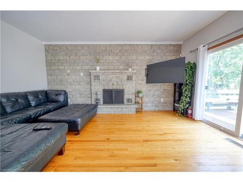 25 Livingston Avenue, Kingston, ON - Indoor Photo Showing Living Room With Fireplace