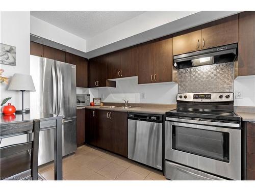 604-121 Queen Street, Kingston, ON - Indoor Photo Showing Kitchen With Double Sink