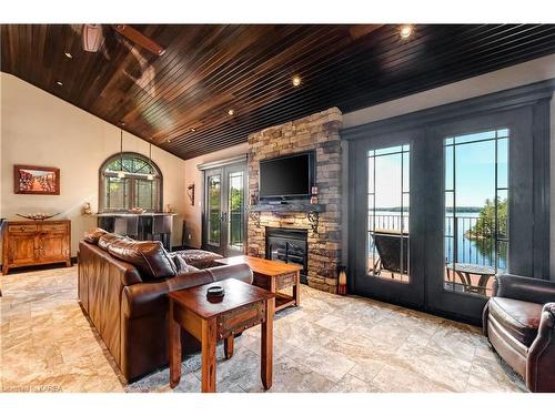 270 Spence Lane, Athens, ON - Indoor Photo Showing Living Room With Fireplace