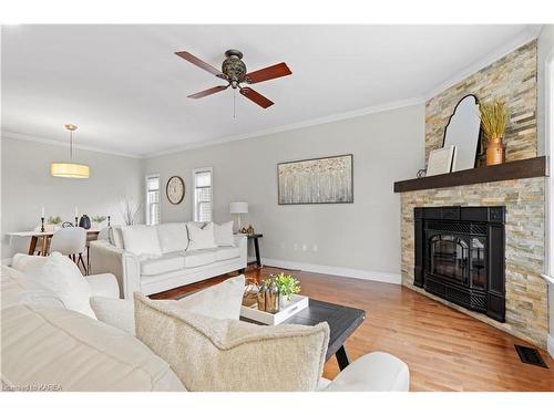 96 Kenwoods Circle, Kingston, ON - Indoor Photo Showing Living Room With Fireplace