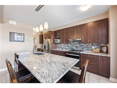 1128 Escala Crescent, Kingston, ON - Indoor Photo Showing Kitchen With Double Sink With Upgraded Kitchen