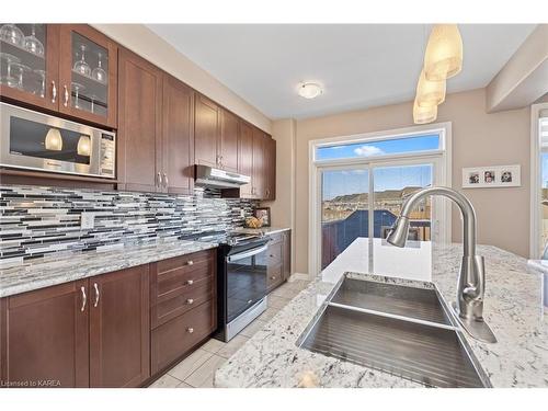 1128 Escala Crescent, Kingston, ON - Indoor Photo Showing Kitchen With Double Sink With Upgraded Kitchen