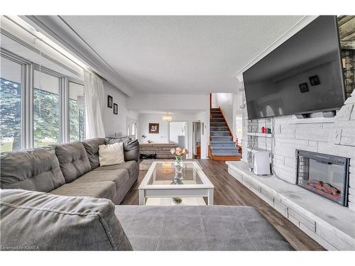 3715 Unity Rd Road, Kingston, ON - Indoor Photo Showing Living Room With Fireplace