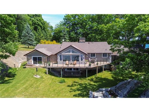 333 Howe Island Ferry Road, Gananoque, ON - Outdoor With Deck Patio Veranda With Backyard