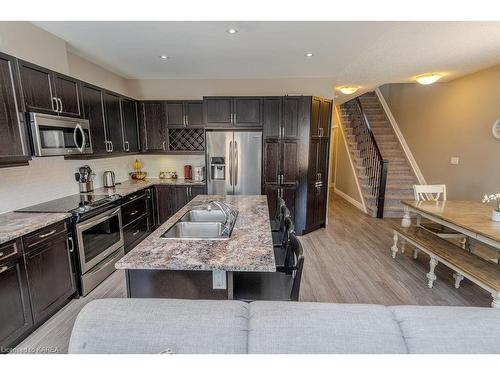 404 Beth Crescent, Kingston, ON - Indoor Photo Showing Kitchen With Stainless Steel Kitchen With Double Sink With Upgraded Kitchen