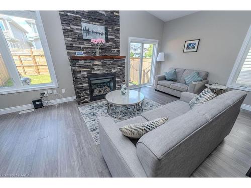 404 Beth Crescent, Kingston, ON - Indoor Photo Showing Living Room With Fireplace