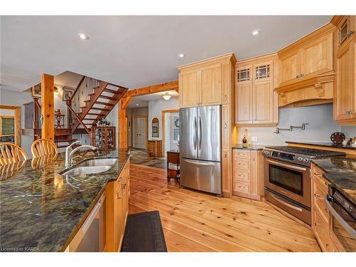 441B Maccomish Lane, Perth Road Village, ON - Indoor Photo Showing Kitchen With Double Sink