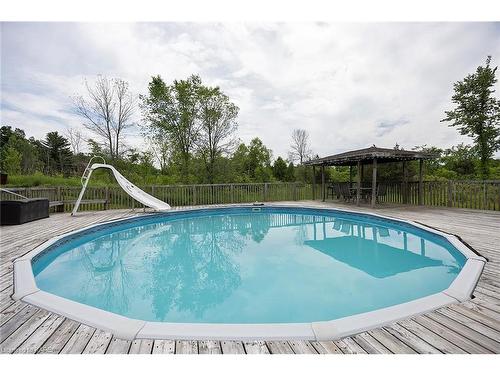 500 Deerview Drive, Kingston, ON - Outdoor With Above Ground Pool With Deck Patio Veranda With Backyard