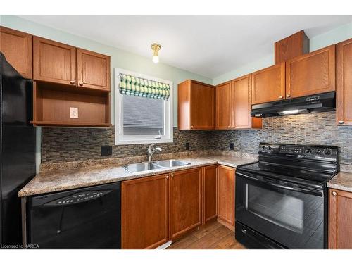1468 Hanover Drive, Kingston, ON - Indoor Photo Showing Kitchen With Double Sink